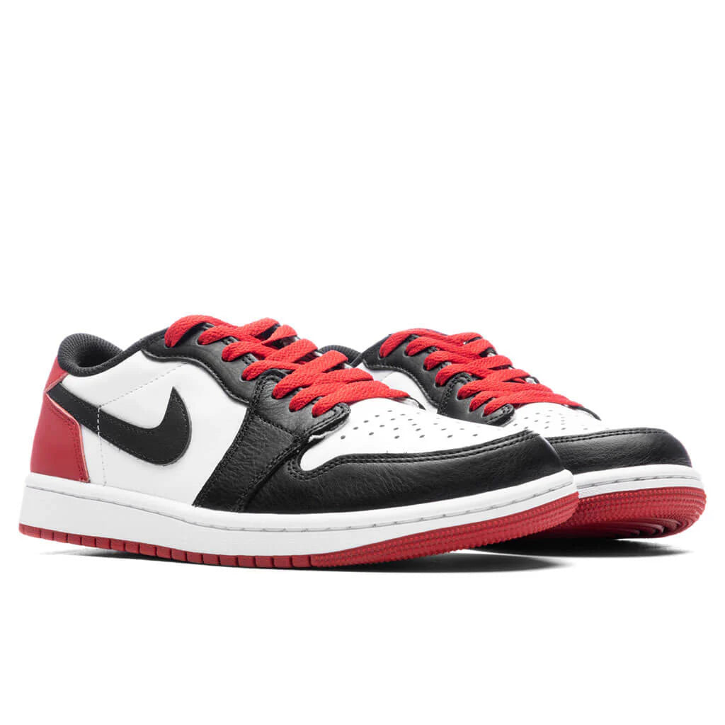 Air Jordan 1 Low OG Black Toe White Black Varsity Red