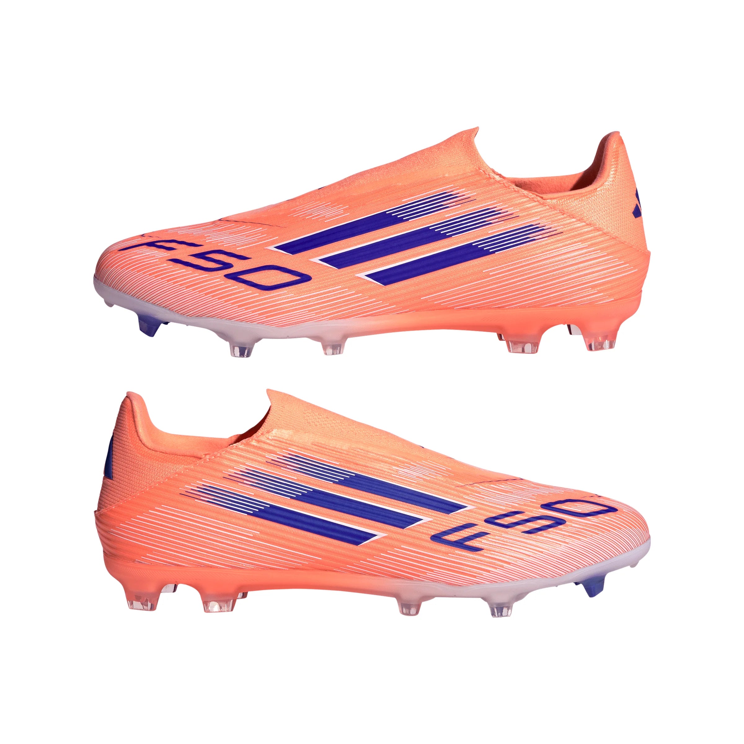adidas F50 League Laceless FG MG Mens Soccer Cleats Orange Blue White