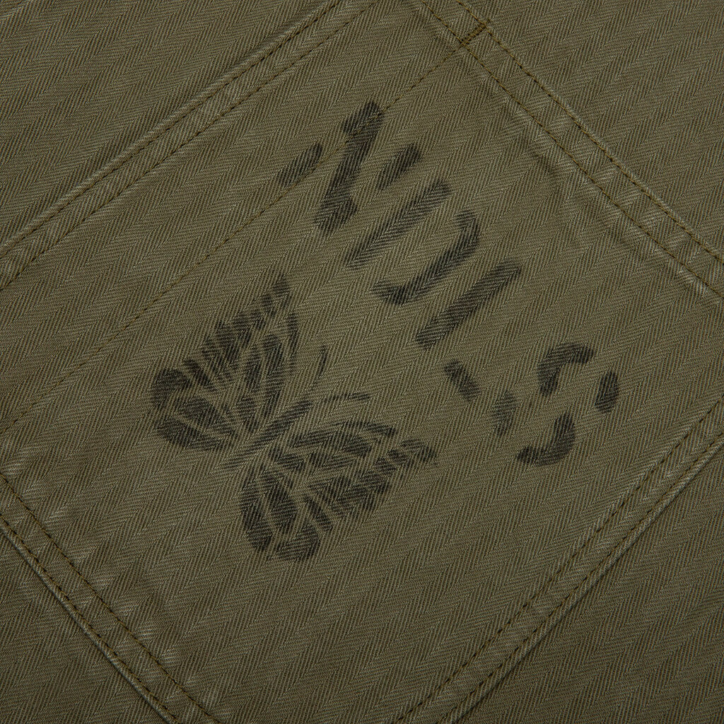 Cotton Herringbone N 3 Jacket Olive