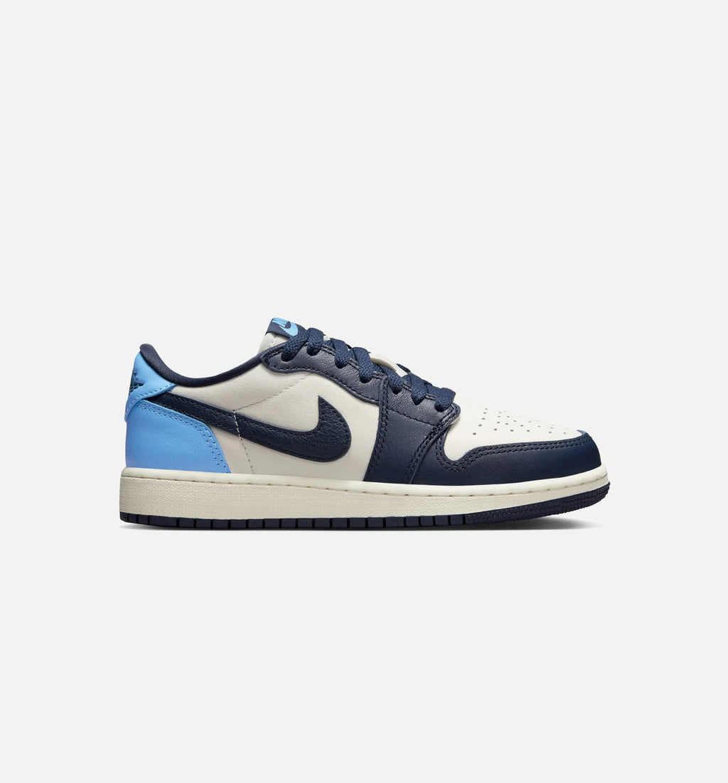 Air Jordan 1 Retro Low OG Obsidian Grade School Lifestyle Shoe Obsidian University Blue Sail