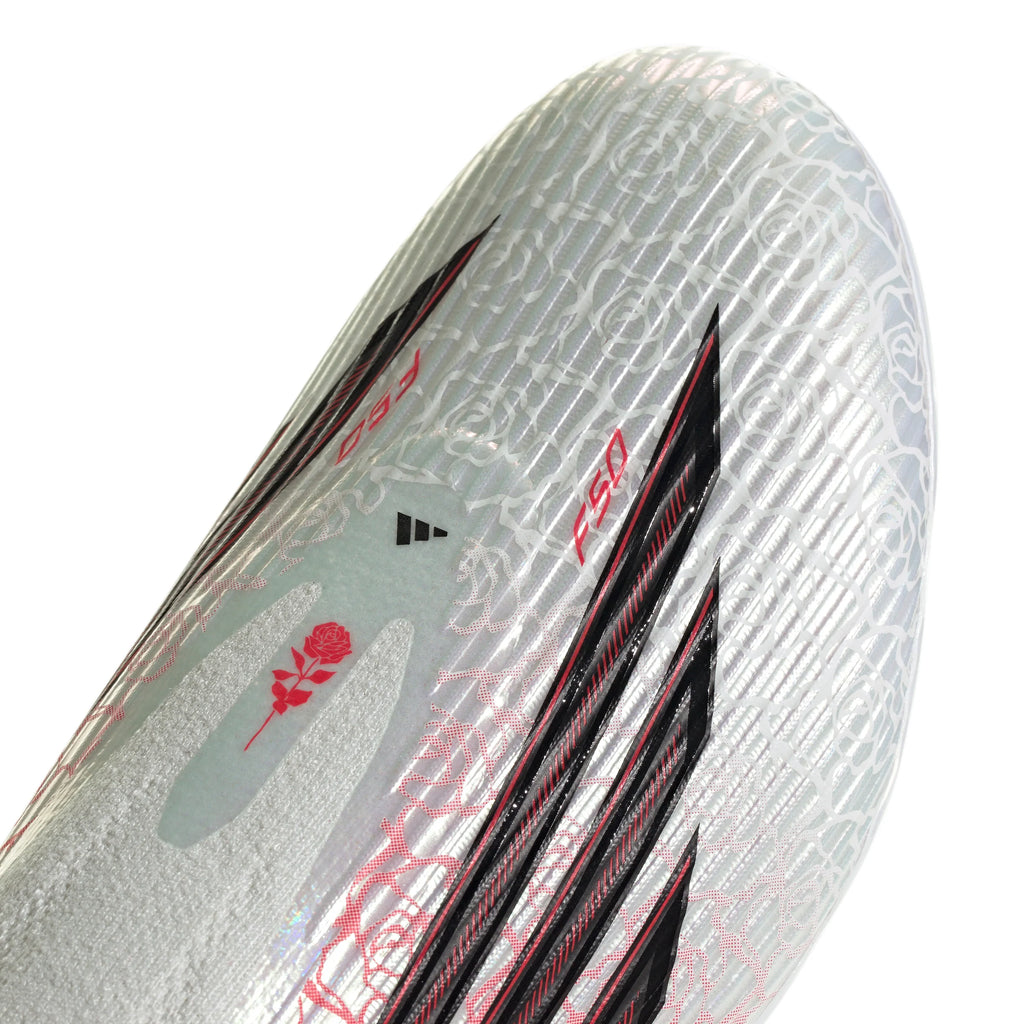 adidas F50 League Laceless FG MG Firm Ground Multi Ground Mens Soccer Cleats White Black Red