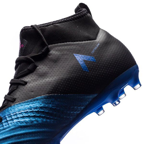 adidas ACE 171 FG Youth Firm Ground Soccer Cleats Black White Blue