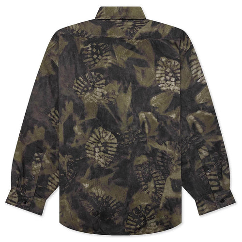 Osetar Boot Print Overshirt Washed Black