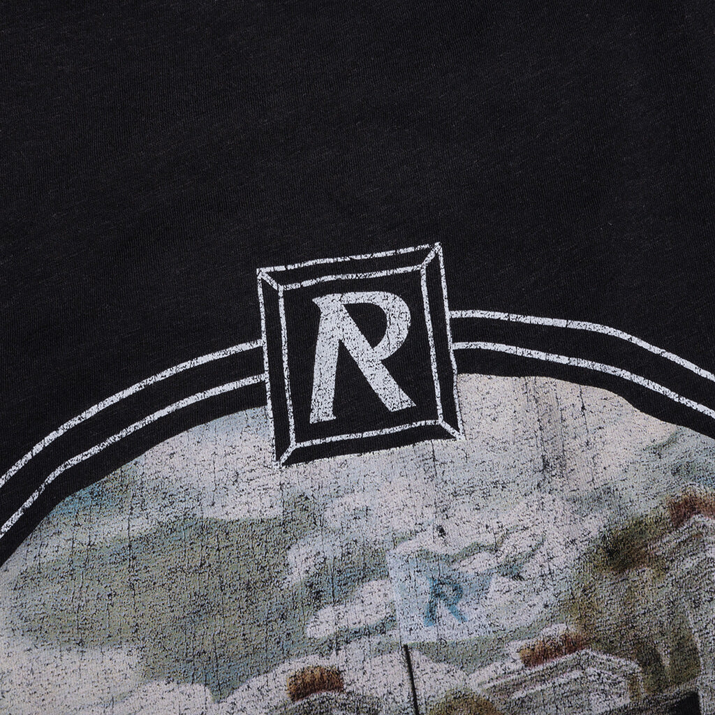 Revere Manor T Shirt Stained Black