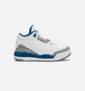 Air Jordan 3 Retro Wizards True Blue Preschool Lifestyle Shoe White Blue