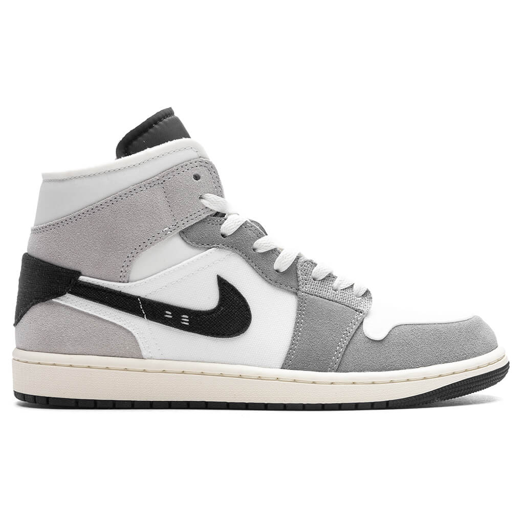 Air Jordan 1 Mid SE Craft Cement Grey Black White