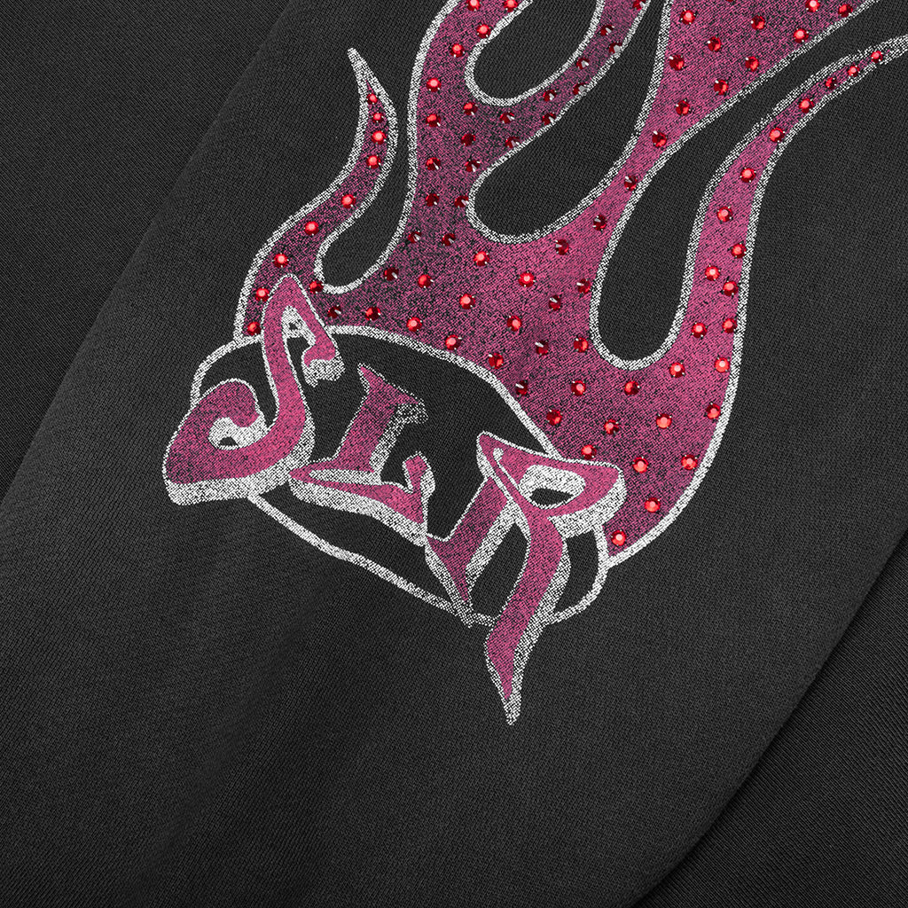 Summerland Racing Crystal Hoodie Aged Black