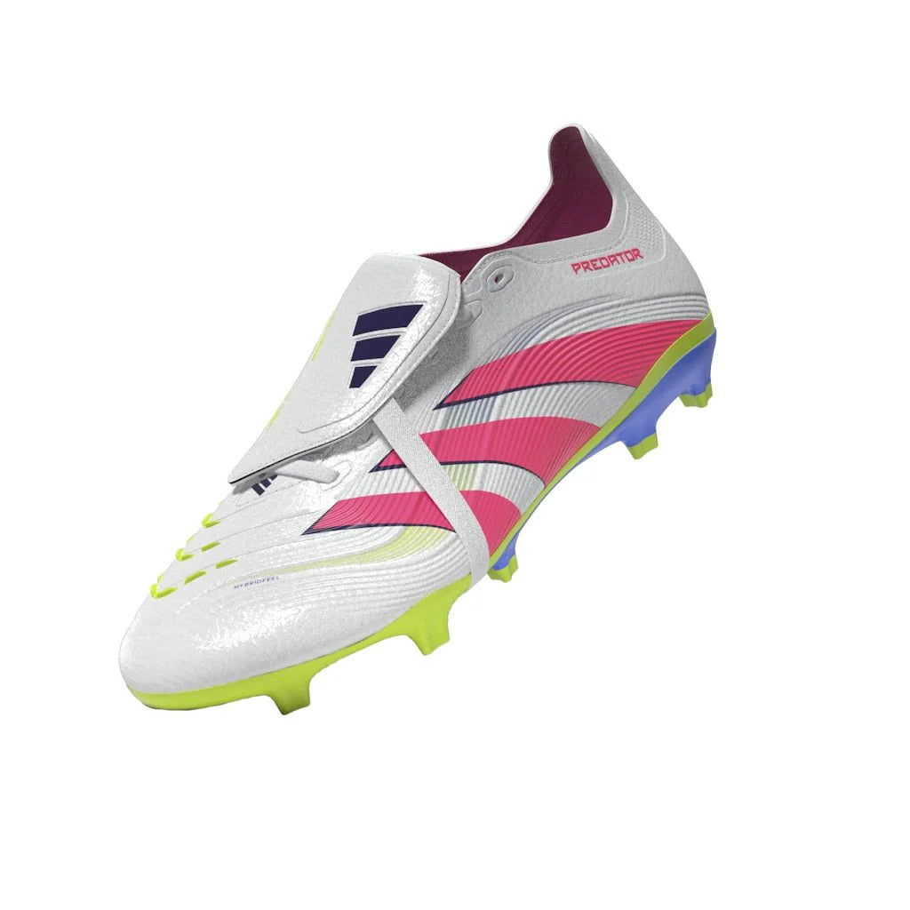 adidas Predator League Fold Over Tongue Firm Multi Ground Boots White Pink