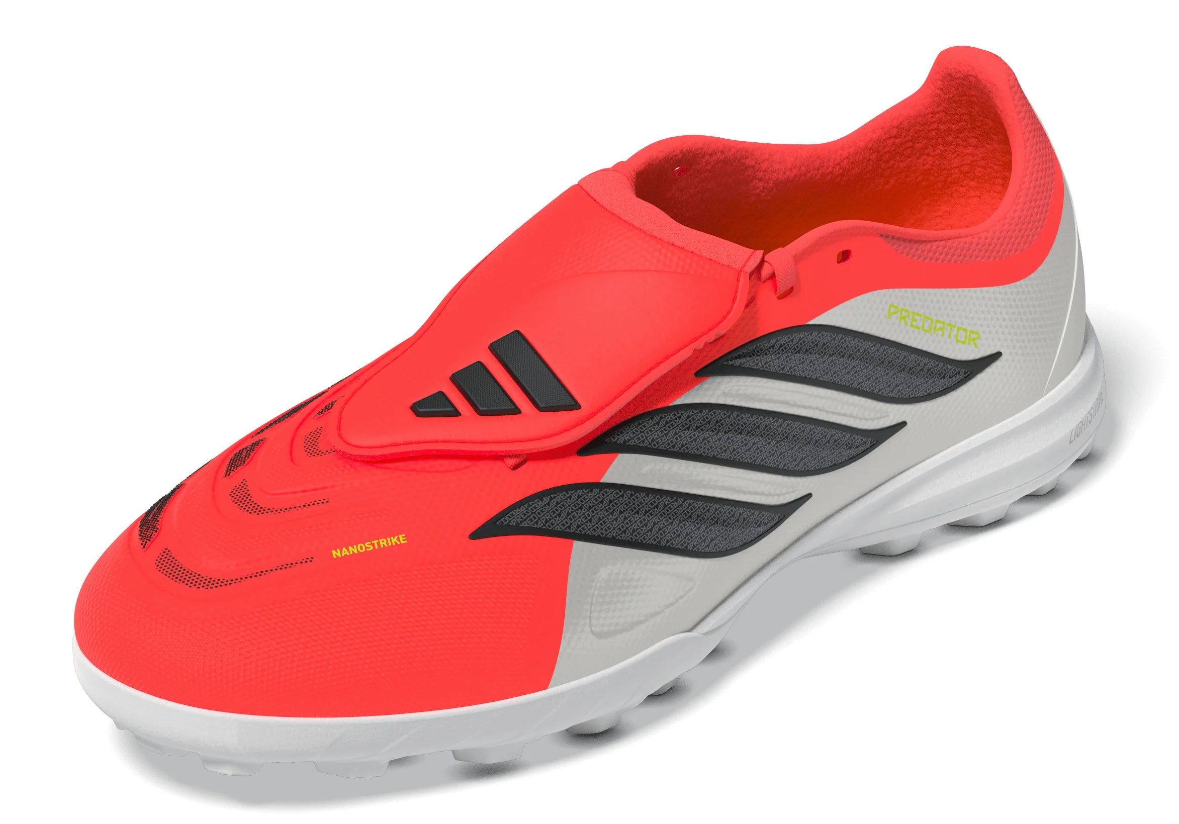 adidas Predator League Fold Over Tongue TF Turf Mens Soccer Cleats Red Black White