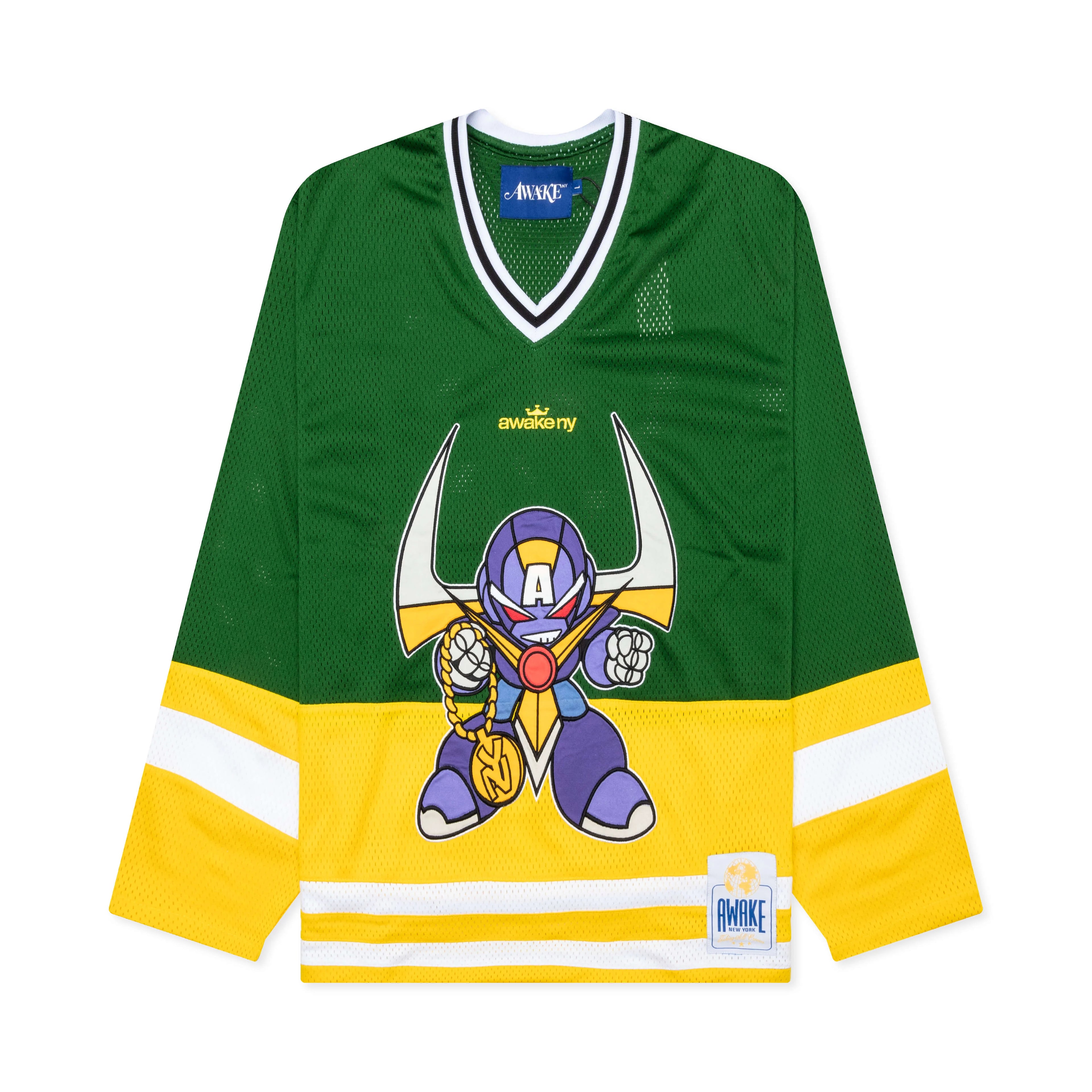 Mesh Hockey Jersey Green Multi