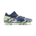 PUMA Future 7 Match FG AG Multi Ground Soccer Cleats Gray Skies White