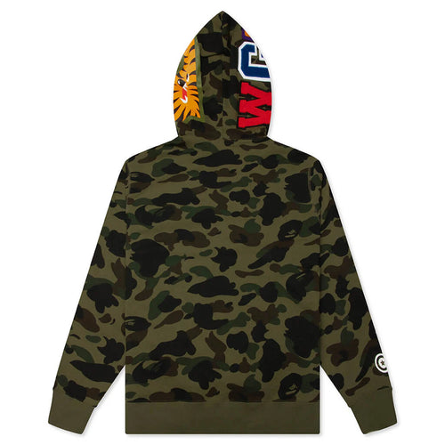 1st Camo Shark Full Zip Hoodie Green