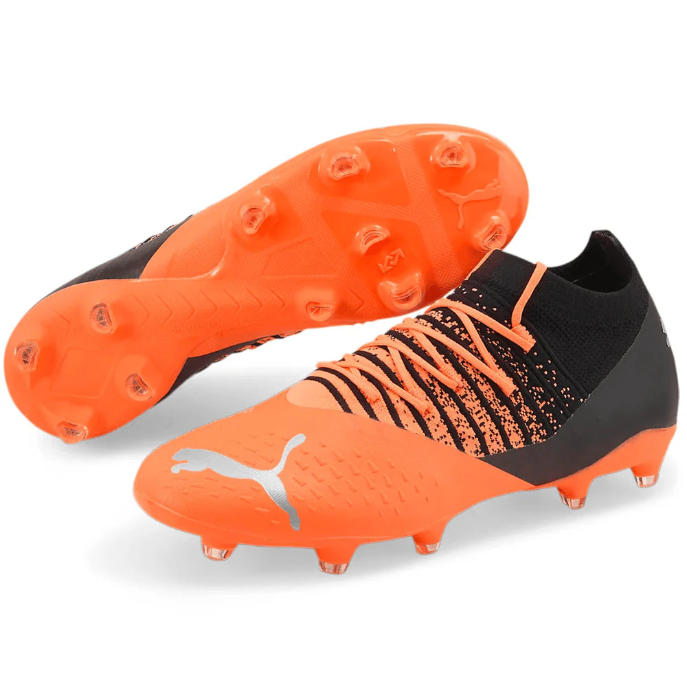 PUMA Future Z 33 FG AG Multi Ground Soccer Cleats Black Orange