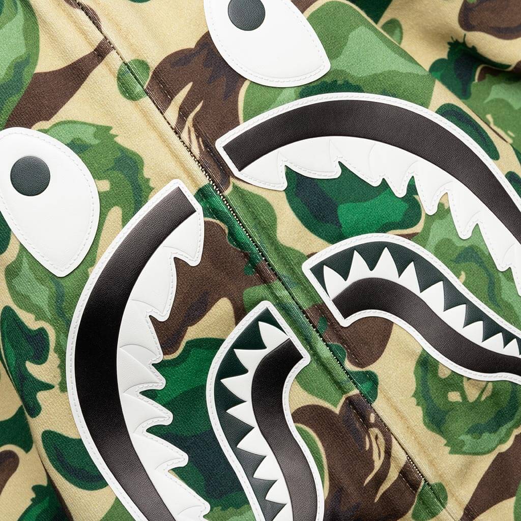 Bape Art Camo Shark Hoodie Green