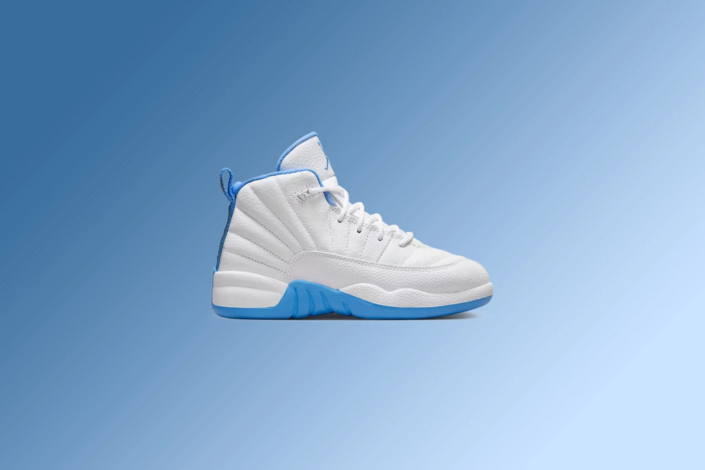 Air Jordan 12 Retro Melo PS White University Blue Metallic Silver