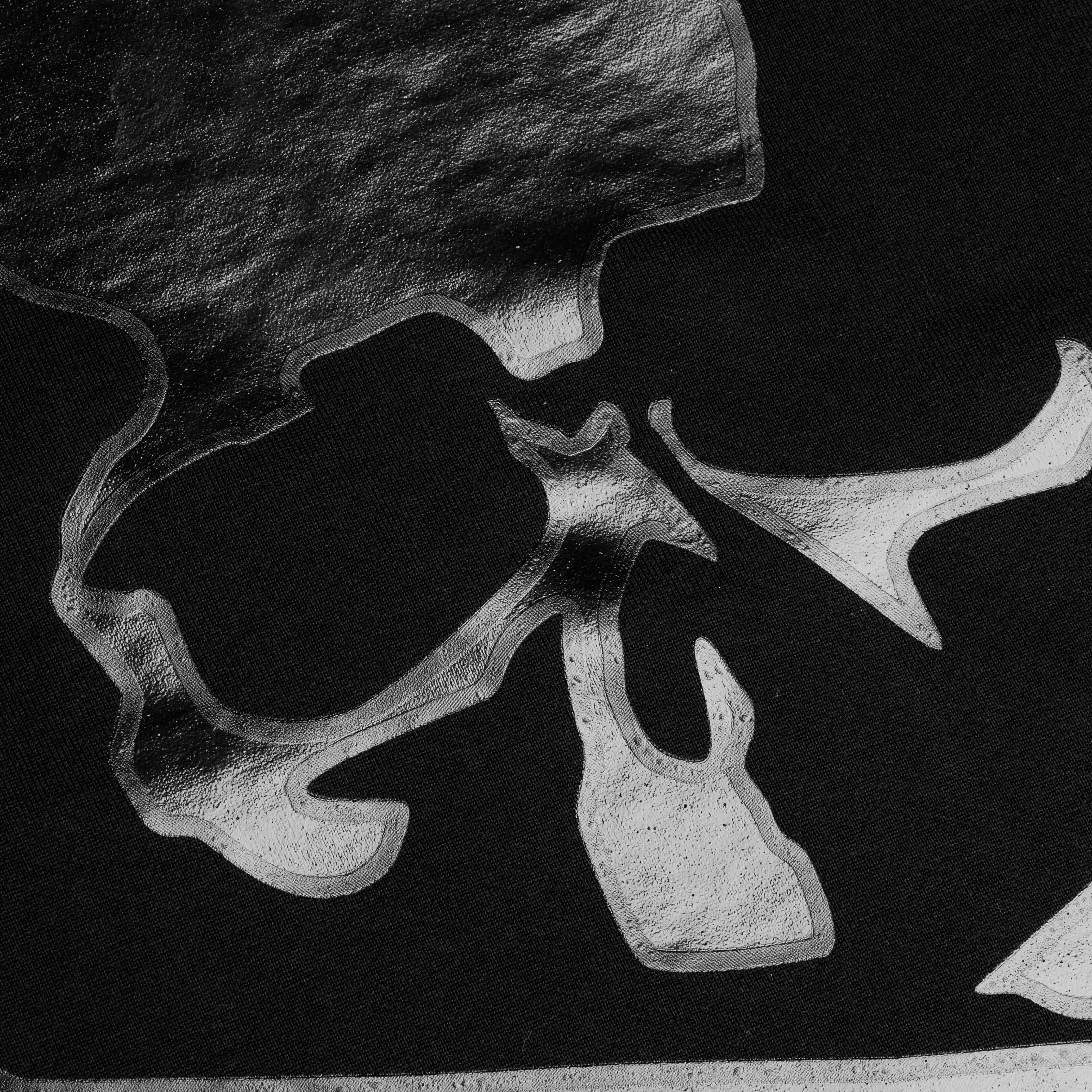 Skull Logo Knit Sweatshirt Black