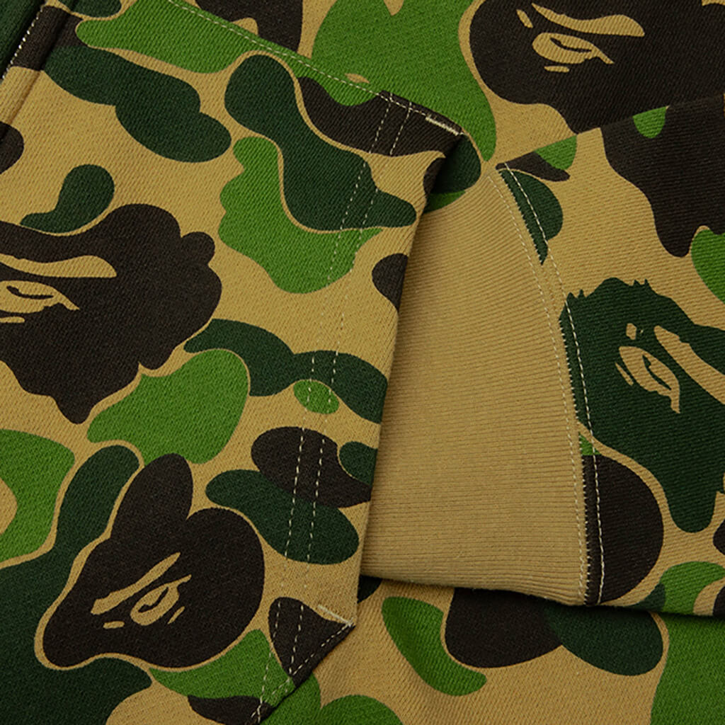 ABC Camo 2nd Shark Full Zip Hoodie Green