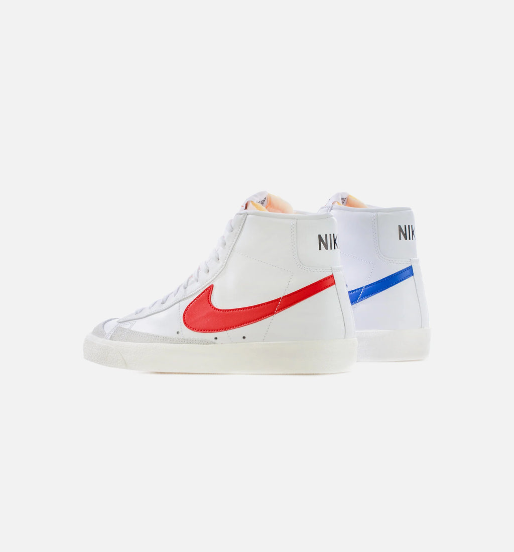 Blazer Mid 77 Mens Lifestyle Shoe White Red Blue
