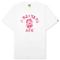 Abc Camo College Tee White Pink