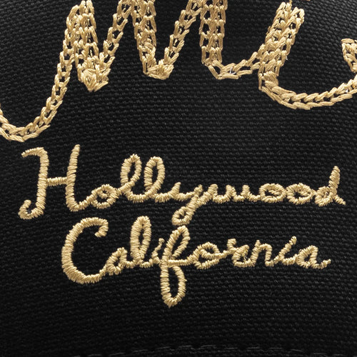 Amiri Hollywood Canvas Hat Black