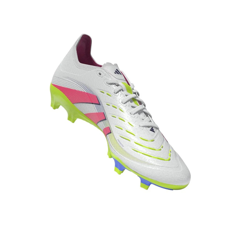 adidas Predator League Firm Multi Ground Soccer Cleats White Pink Lemon