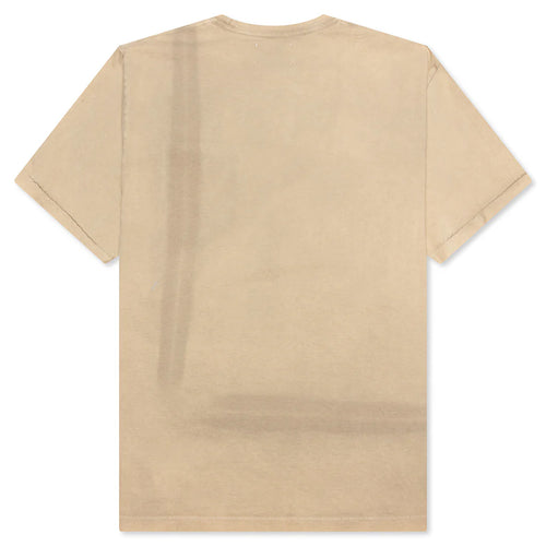 Vintage Logo Painted Tee Taupe