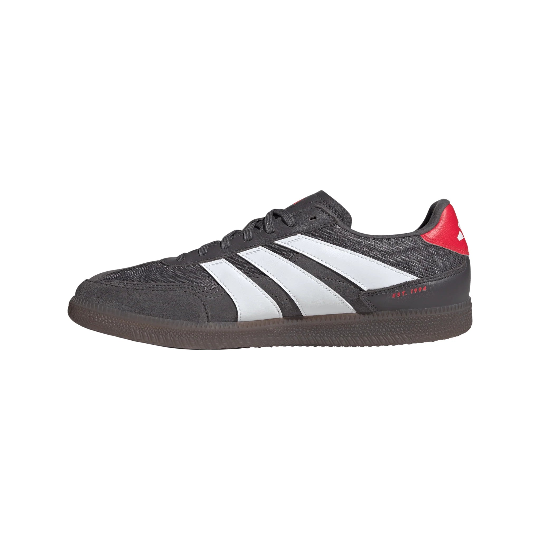 adidas Predator Freestyle Indoor Soccer Shoes Grey Strata White Lucid Red