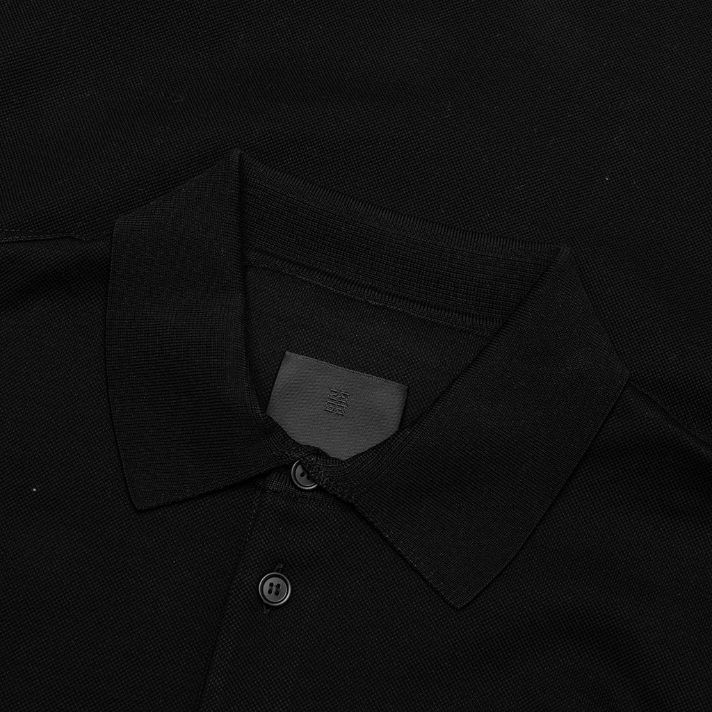 Polo in Cotton With 4G Detail Black