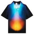 Short Sleeve Cuban Collar Shirt Gradient