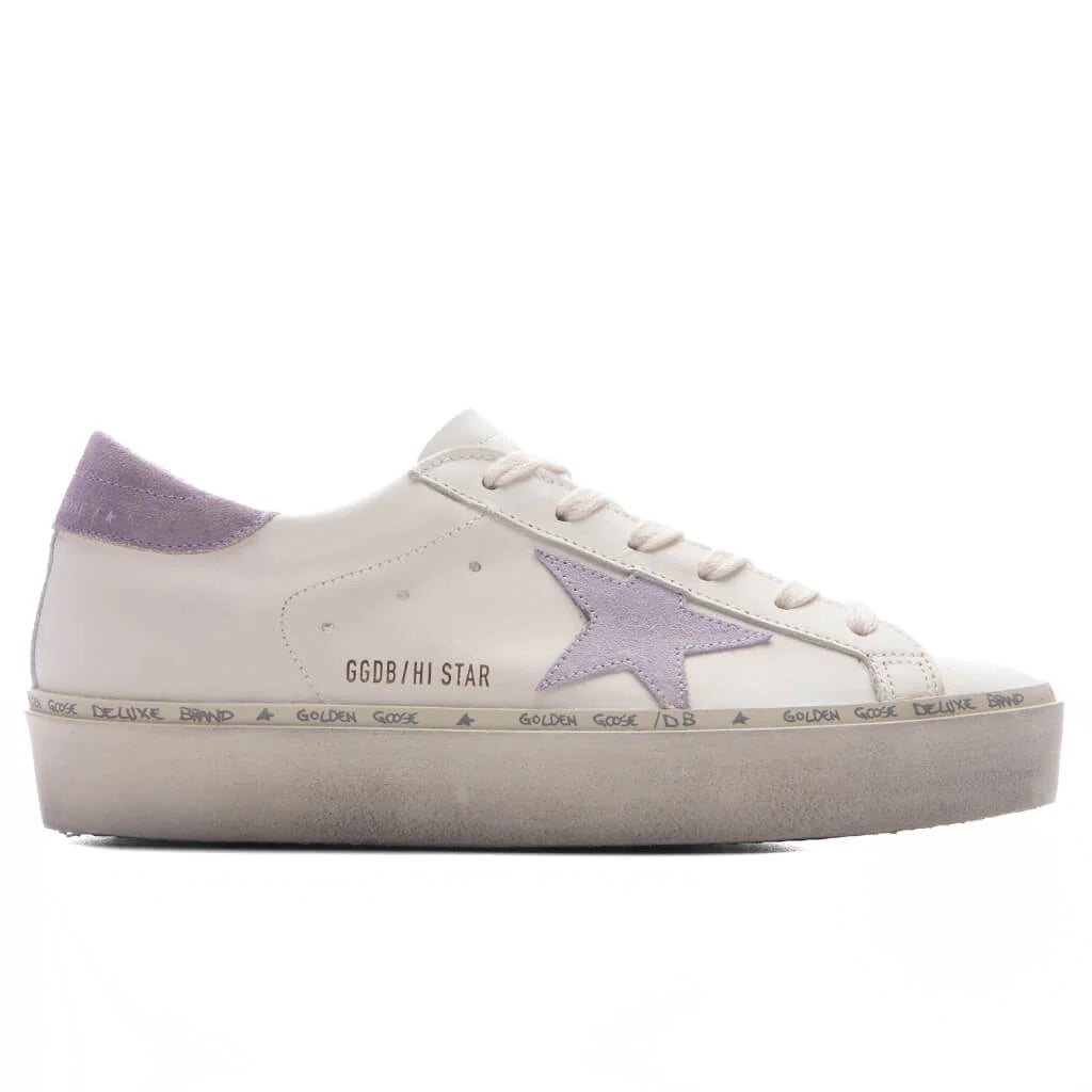 Womens Hi Star White Lilla Lilac