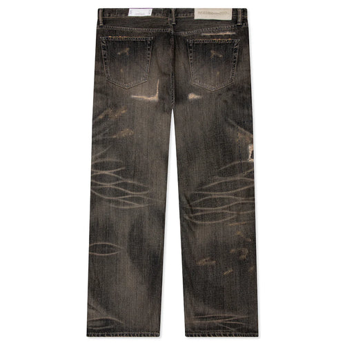 Savage Denim DP Wide Pants Black