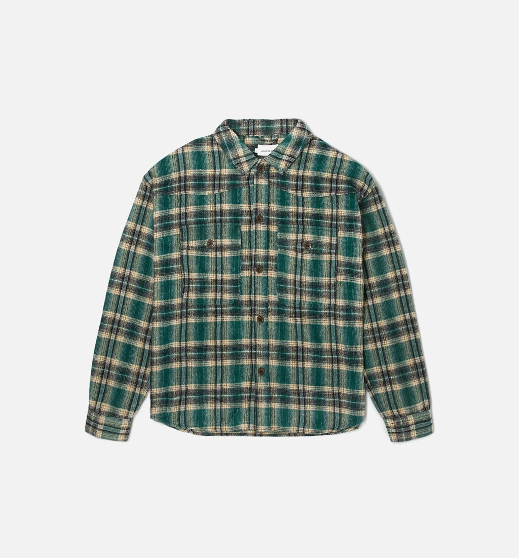 Nostalgia Flannel Mens Shirt Green