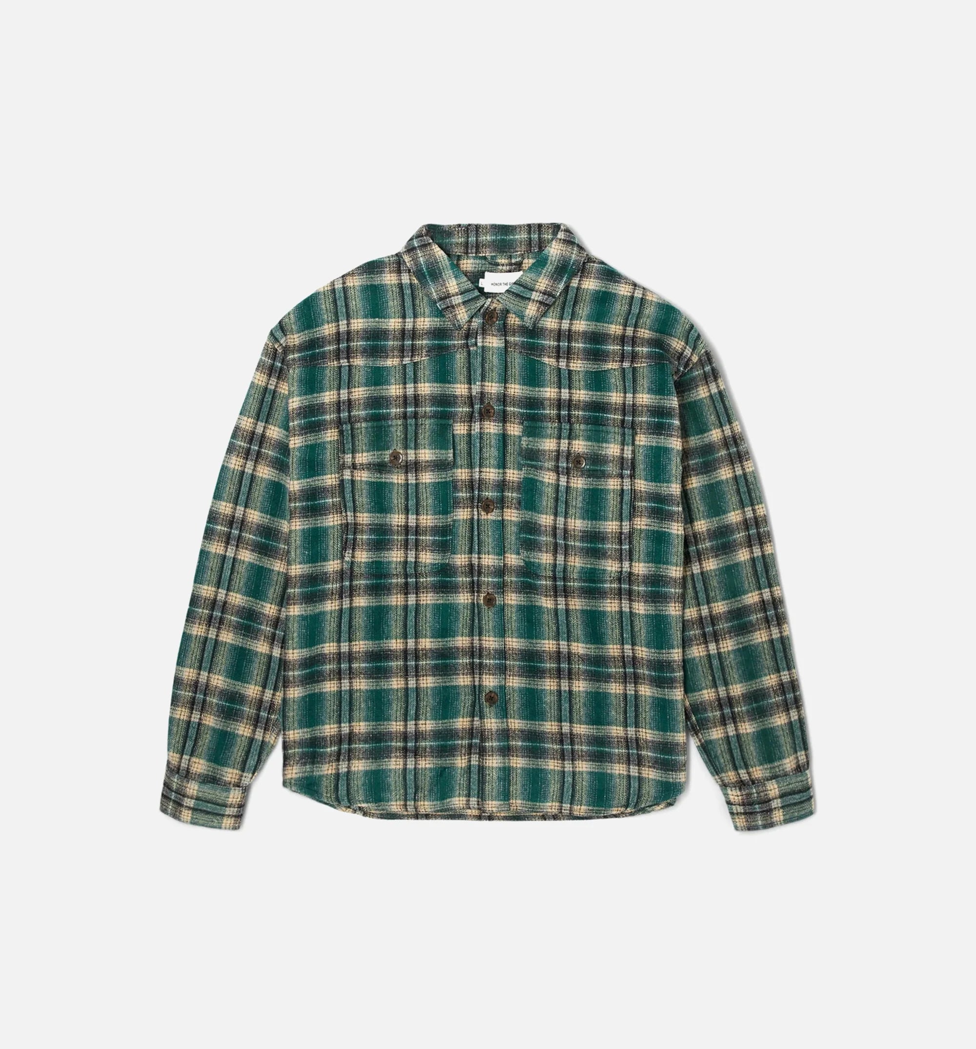 Nostalgia Flannel Mens Shirt Green