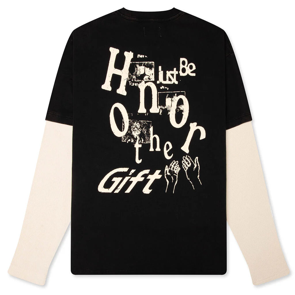 Just Be L S Tee Black