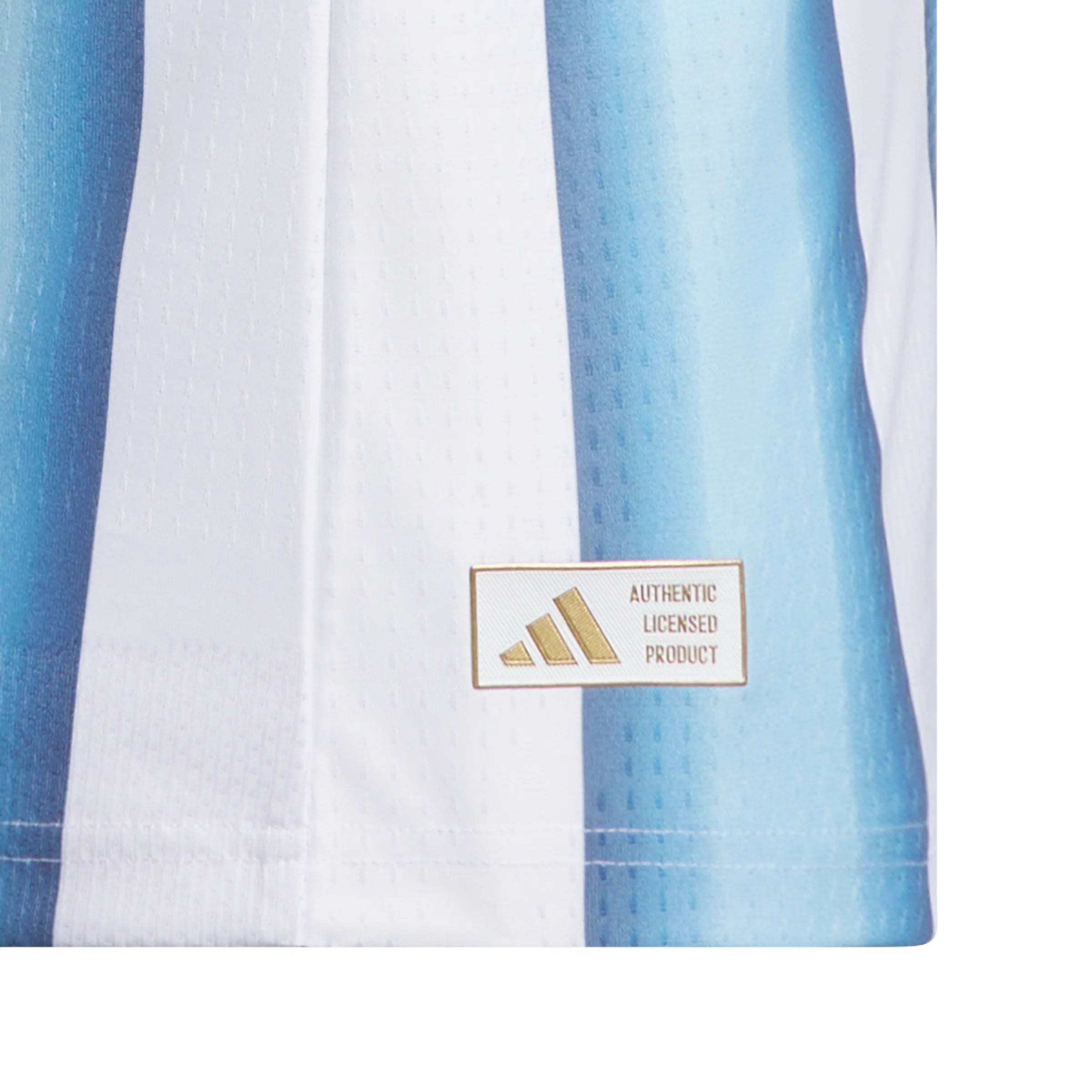 adidas Argentina Home Authentic Youth Soccer Jersey 26 White Blue