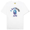 Tie Dye College Tee White Black
