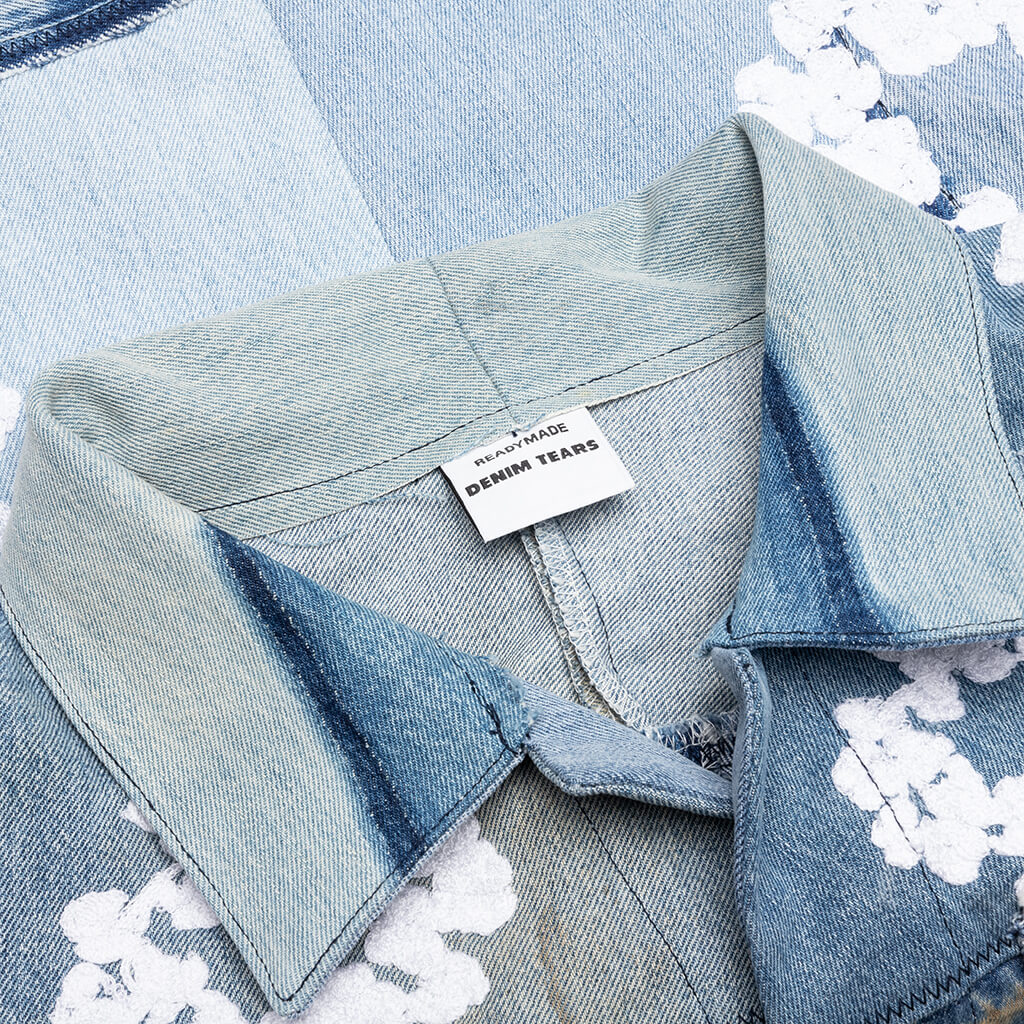 Readymade x Denim Tears CTN Wreath Track Jacket Blue