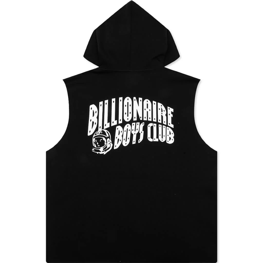 Space Sleeveless Hoodie Black