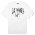 Heather Gray Camo Bathing Ape Tee White