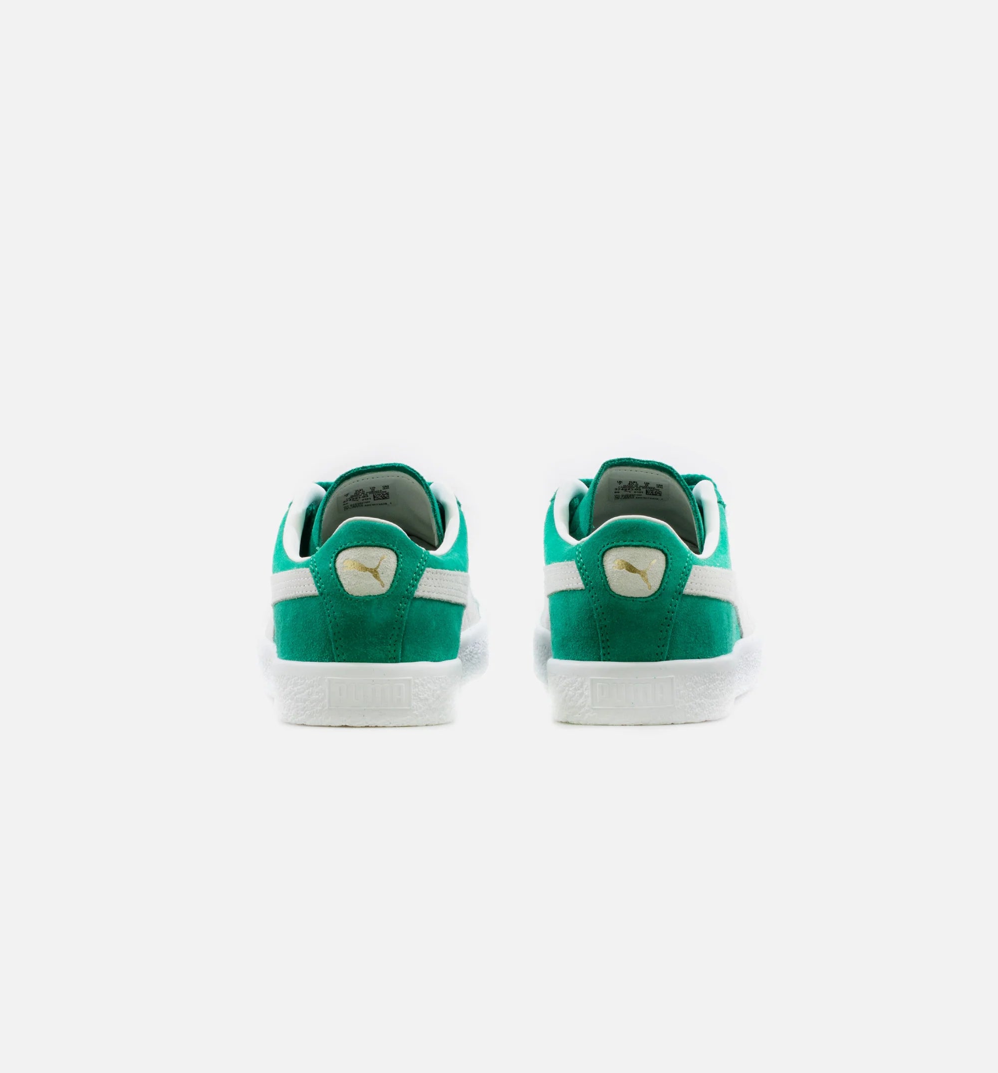 Suede Vintage Mens Lifestyle Shoe Green White
