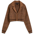 Women's  Knit Cardigan Top - Brown
