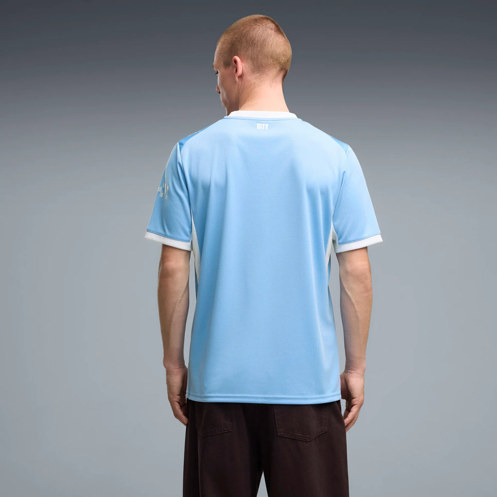 PUMA Manchester City Home Mens Soccer Jersey 2026 Light Blue Icy Blue