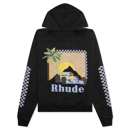Moonlight Tropics Hoodie Vintage Black