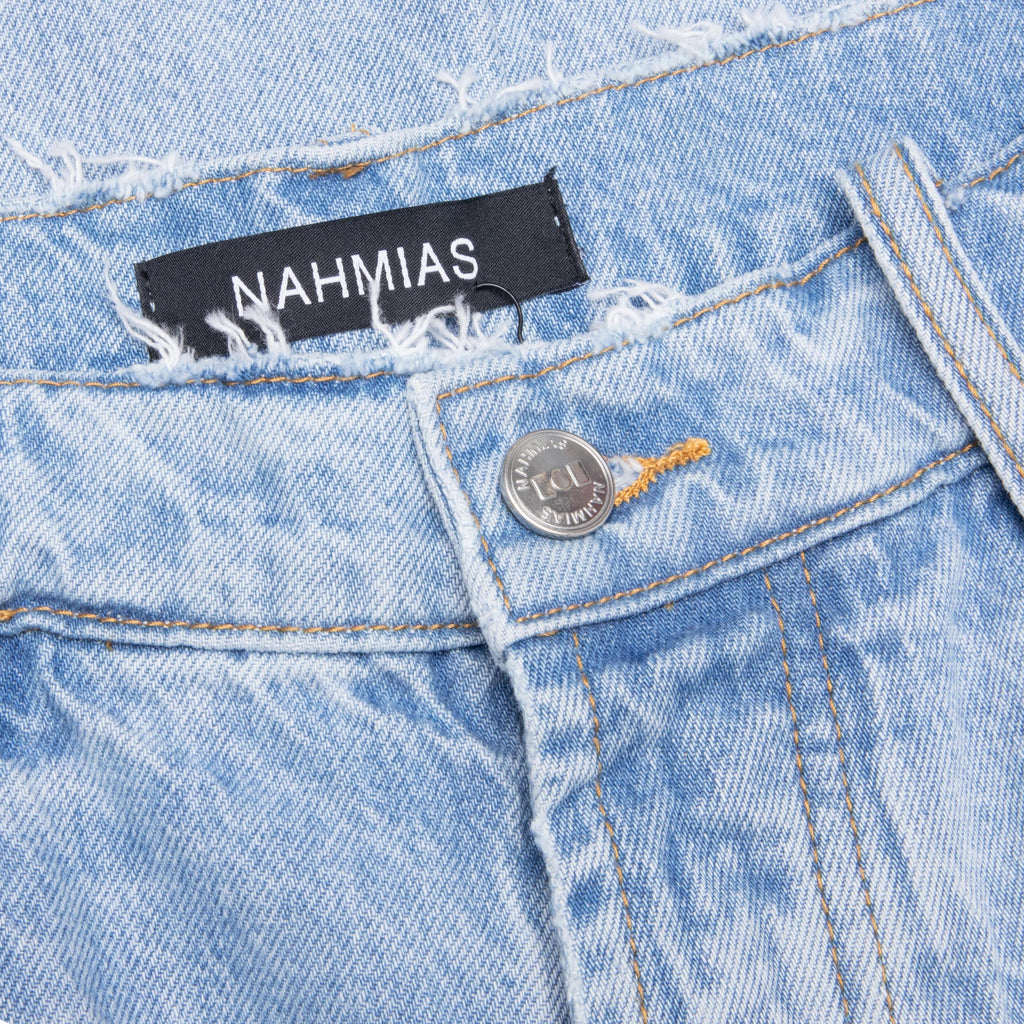 Heart Patchwork Jeans Light Wash