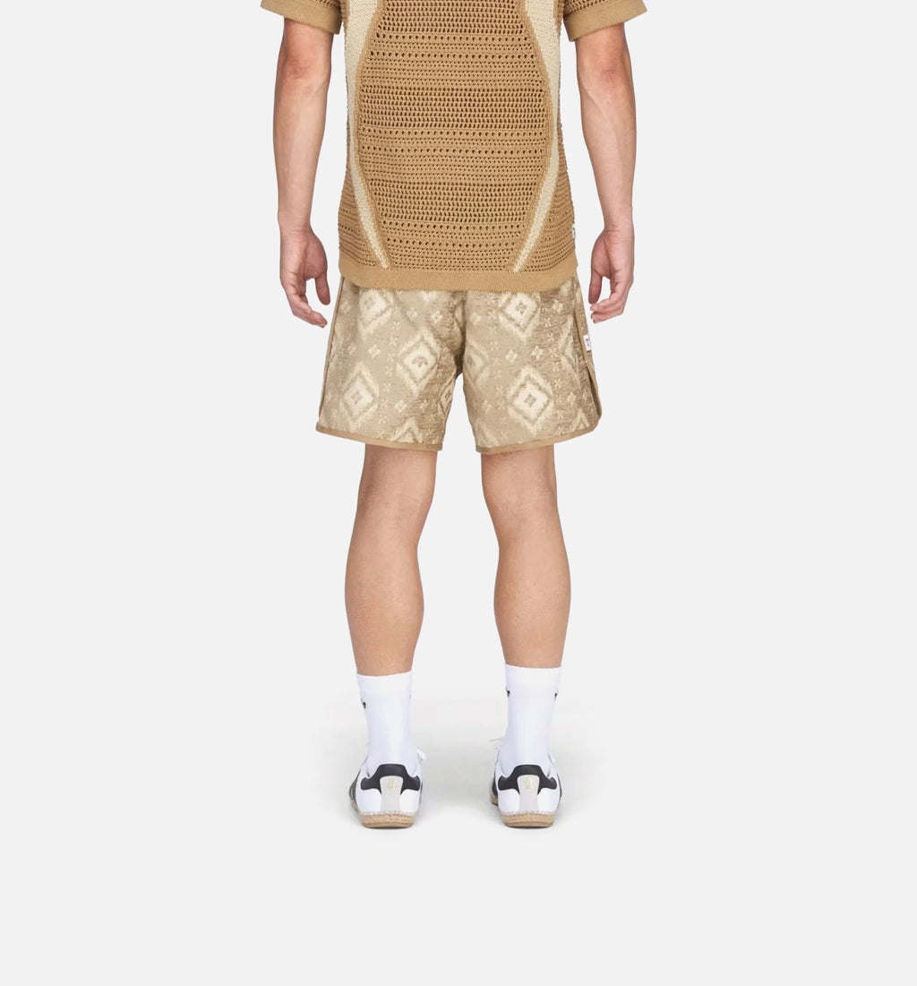 CLOT Heritage Print By Edison Chen Mens Short Warm Sandstone