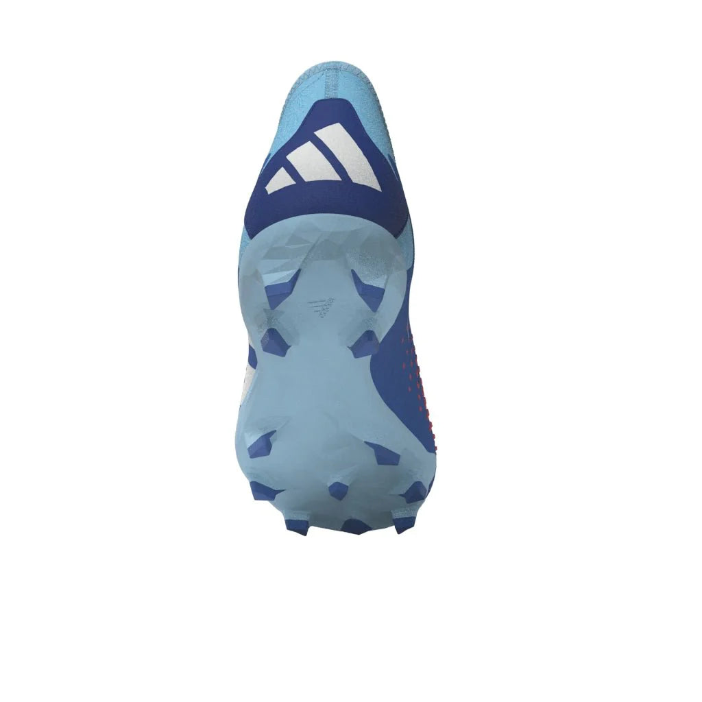 adidas Predator Accuracy3 Laceless FG Firm Ground Soccer Cleats Bright Royal Cloud White Bliss Blue