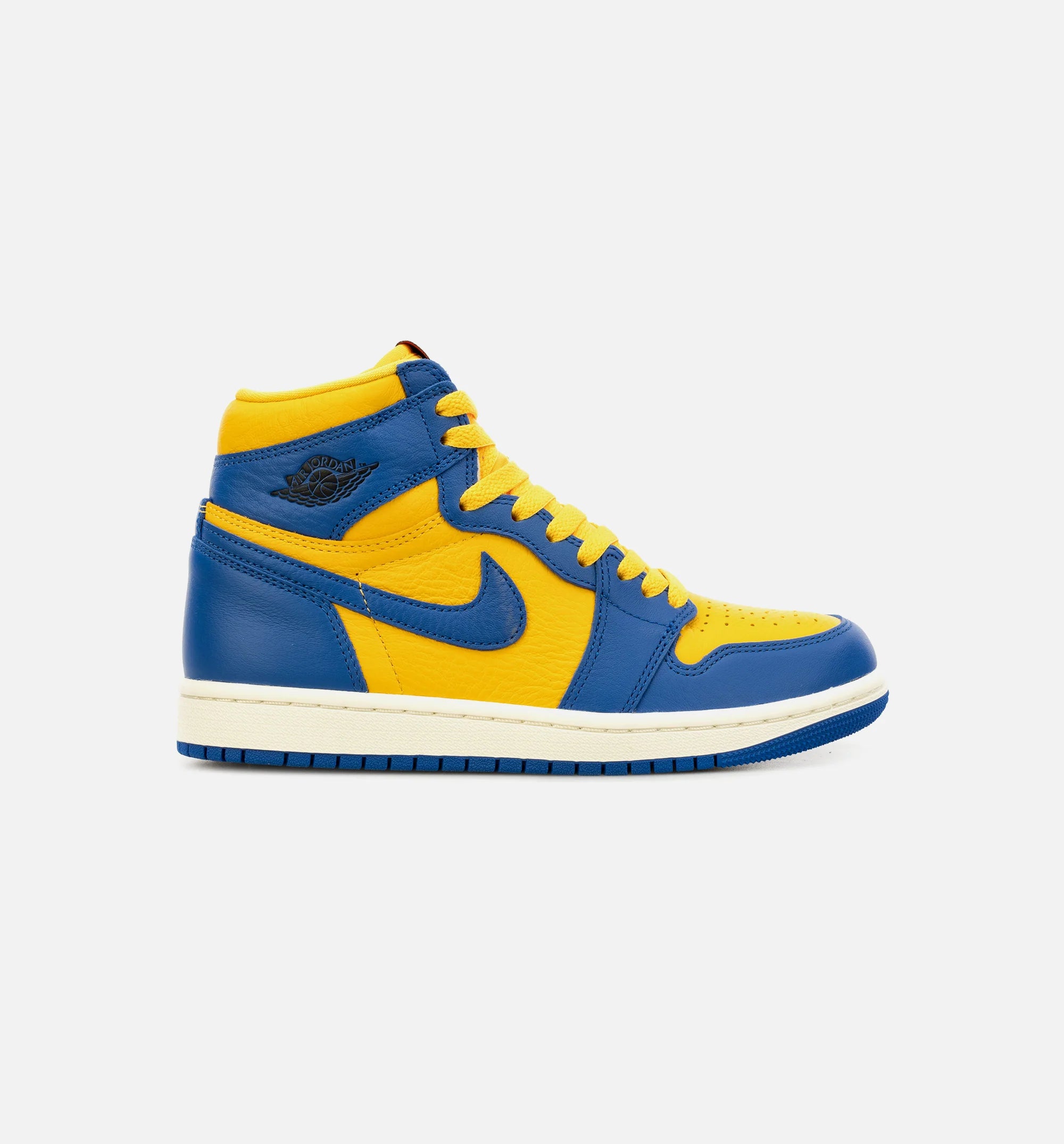Air Jordan 1 High OG Reverse Laney Womens Lifestyle Shoe Yellow Blue