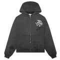 Carrying The Message Zip Hoodie Vintage Black