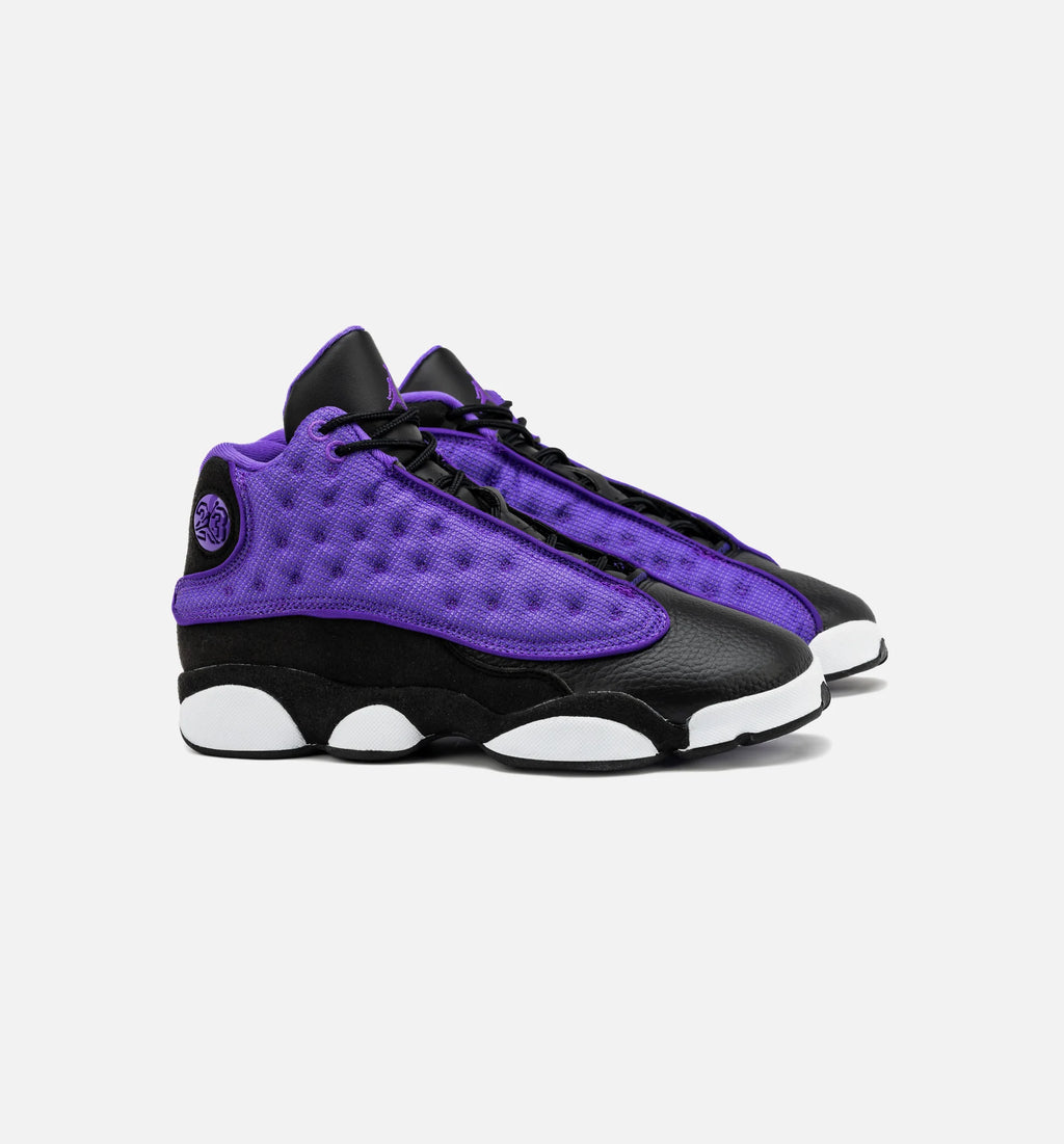 Air Jordan 13 Retro Purple Venom Grade School Lifestyle Shoe Purple Black