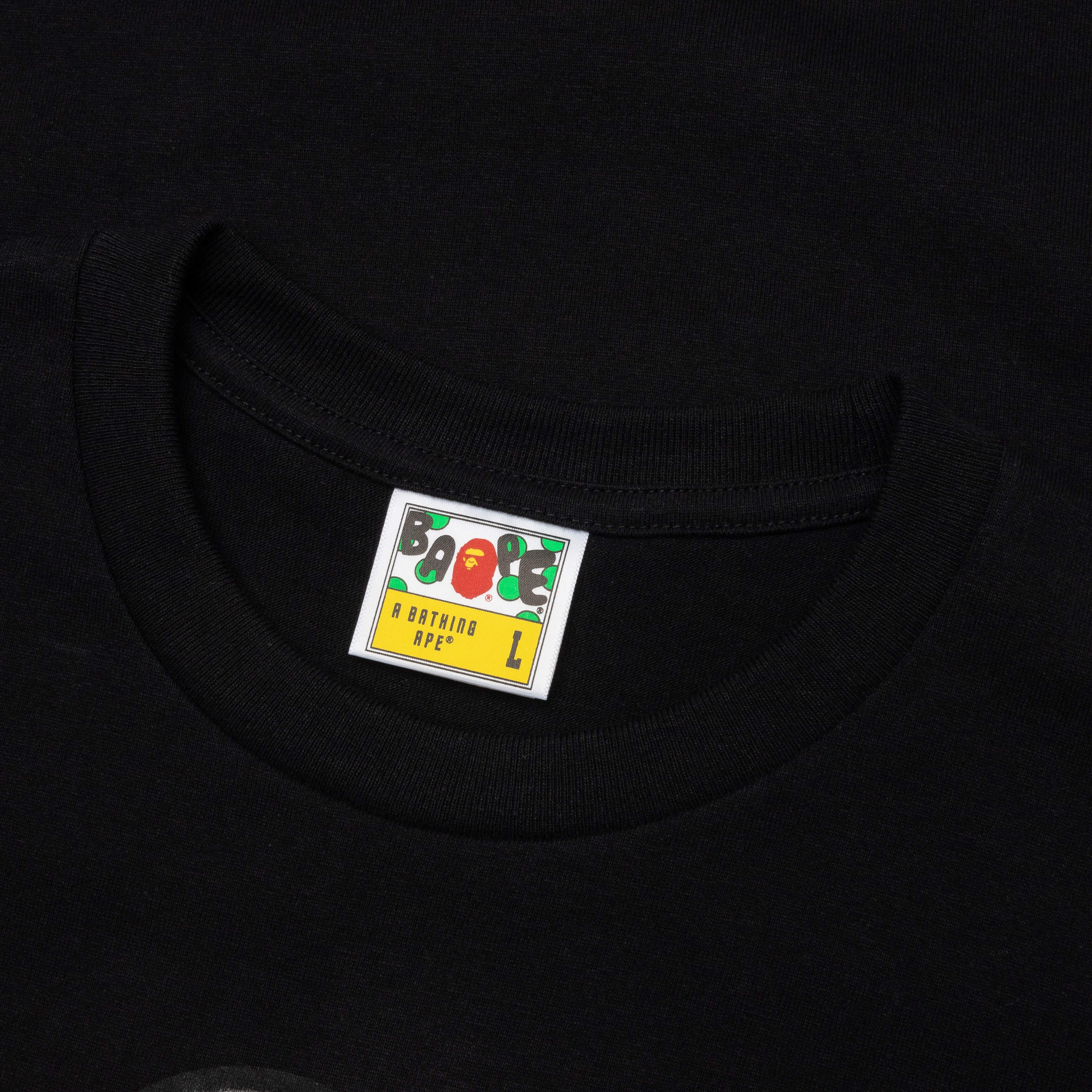 Color Camo Milo on Big Ape Tee Black Navy